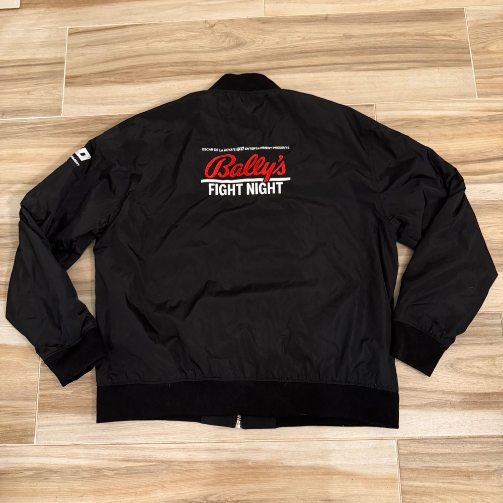 Oscar De La Hoya KO Entertainment Ballys Fight Night Bomber Jacket Black XL